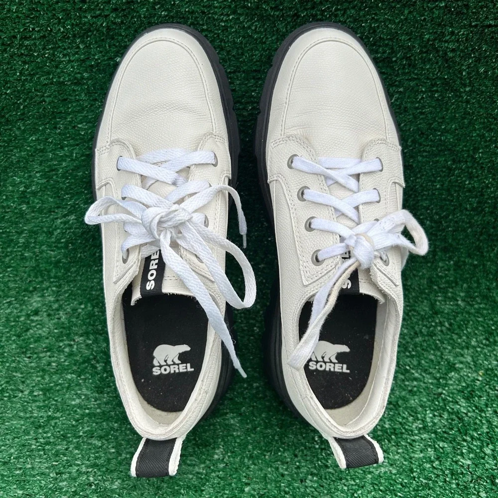 Sorel Ona Rmx Glacy Low Sea Salt White Waterproof Platform Sneaker NL5017-126 10